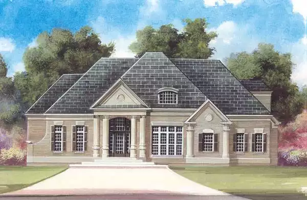 image of 1.5 story house plan 6160